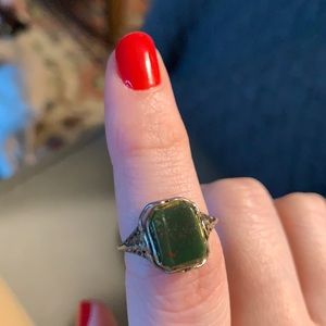Flip ring 1927 and Bloodstone